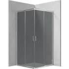 Deante Funkia kabina prysznicowa kwadratowa 80 cm chrom/szkło grafitowe KYC 442K
