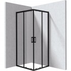 Deante Funkia Evo kabina prysznicowa prostokątna 90x80 cm czarny mat KYC_N089P