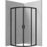 Deante Funkia kabina prysznicowa półokrągła 90 cm czarny mat/szkło przeźroczyste KYP N51K