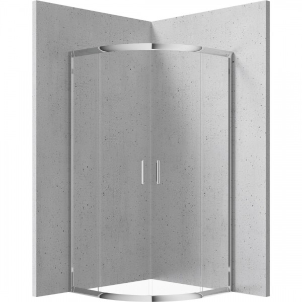 Deante Funkia kabina prysznicowa półokrągła 90 cm szkło transparentne KYP 051K