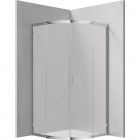 Deante Funkia kabina prysznicowa półokrągła 90 cm szkło szronione KYP 651K