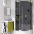 Deante Funkia kabina prysznicowa półokrągła 80 cm chrom/szkło grafitowe KYP 452K