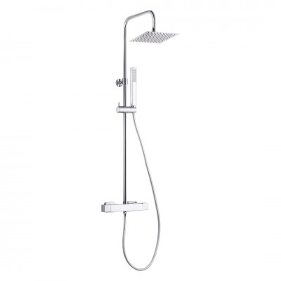 Deante Neo Loko zestaw prysznicowy ścienny termostatyczny chrom NLC_04ST