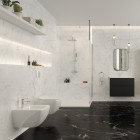 Deante Blur miska WC wisząca bez kołnierza z deską wolnoopadającą biała CDZD6ZPW