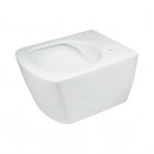 Deante Blur miska WC wisząca bez kołnierza z deską wolnoopadającą biała CDZD6ZPW