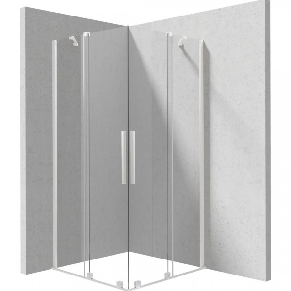 Deante Prizma kabina prysznicowa kwadratowa 90 cm biała 55317