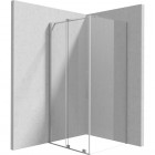 Deante Prizma kabina prysznicowa prostokątna 90x80 cm stal szczotkowana 55379