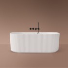 Oltens Hamnes wanna wolnostojąca 160x75 cm przyścienna biała 12025000