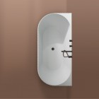 Oltens Hamnes wanna wolnostojąca 160x75 cm przyścienna biała 12025000