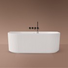 Oltens Hamnes wanna wolnostojąca 170x80 cm przyścienna biała 12026000