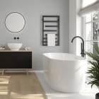Oltens Inga wanna wolnostojąca 177x80 cm owalna akrylowa biała 12004000
