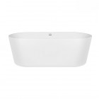 Oltens Inga wanna wolnostojąca 177x80 cm owalna akrylowa biała 12004000