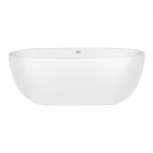 Oltens Stora wanna wolnostojąca 170x78 cm owalna akrylowa biała 12001000