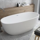 Oltens Stora wanna wolnostojąca 170x78 cm owalna akrylowa biała 12001000