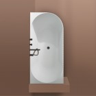 Oltens Hamnes wanna wolnostojąca narożna 160x75 cm lewa biała 11010000