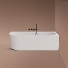 Oltens Hamnes wanna wolnostojąca narożna 160x75 cm prawa biała 11008000