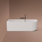 Oltens Hamnes wanna wolnostojąca narożna 160x75 cm lewa biała 11010000