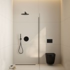 Oltens Hamnes Stille miska WC wisząca PureRim czarny mat 42021300