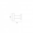 Oltens Gulfoss haczyk na ręcznik chrom 80001100