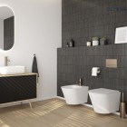 Oltens Gulfoss szczotka do WC stojąca miedź szczotkowana 82001610