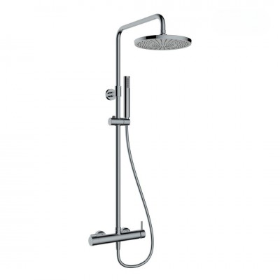 Oltens Molle zestaw prysznicowy ścienny z deszczownicą nikiel 36504910