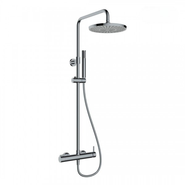 Oltens Molle zestaw prysznicowy ścienny z deszczownicą nikiel 36504910