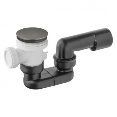 Vicario syfon brodzikowy 50 mm klik klak grafit szczotkowany 566C/SG