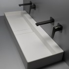 Deante Blur umywalka nablatowa 120x40 cm prostokątna alabaster CQB_AU2S