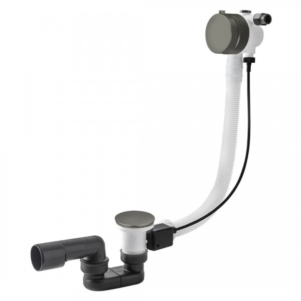 Vicario przelew wannowy z napełnianiem 100 cm grafit szczotkowany 346M/100/SG