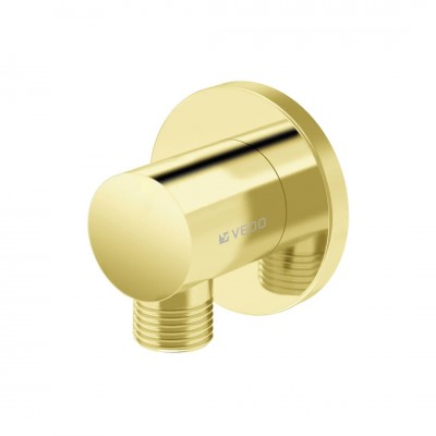 Vedo Round przyłącze kątowe złote