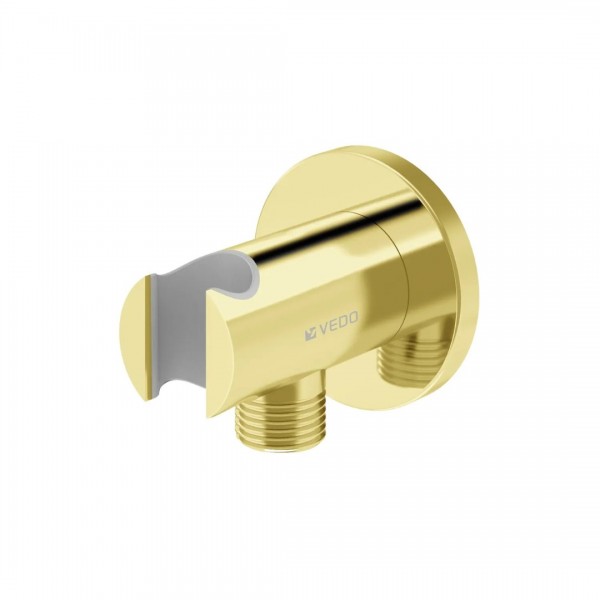 Vedo Przyłącze kątowe z uchwytem złote