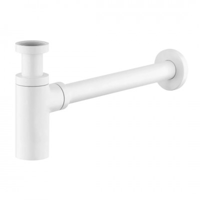 Vedo syfon umywalkowy okrągły biały mat VSY1010/BI