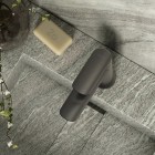 Vedo Aletta Grafite bateria umywalkowa stojąca z korkiem klik klak grafit szczotkowany VBA5001/C/SG