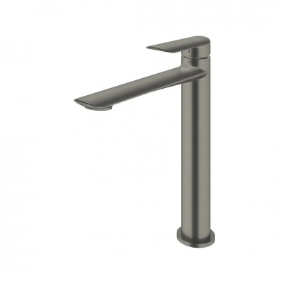 Vedo Aletta Grafite bateria umywalkowa stojąca wysoka z korkiem klik klak grafit szczotkowany VBA5003/C/SG