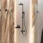 Vedo Aletta Grafite zestaw natryskowy deszczownica 25 cm grafit szczotkowany VBA5007/SG