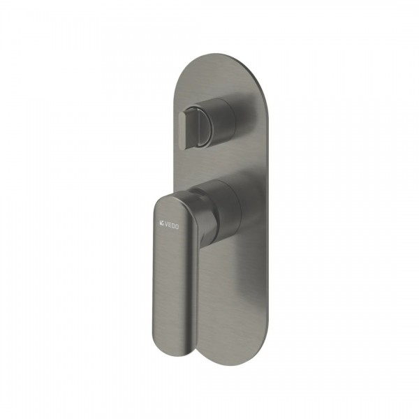 Vedo Aletta Grafite bateria wannowo-prysznicowa podtynkowa 3 wyjścia grafit szczotkowany VBA5017/SG