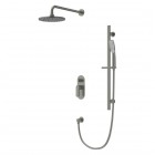 Vedo Aletta Grafite zestaw prysznicowy podtynkowy IV deszczownica 25 cm grafit szczotkowany VBA5224/25/SG