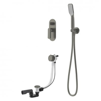 Vedo Aletta Grafite zestaw wannowy podtynkowy I grafit szczotkowany VBA5241/SG