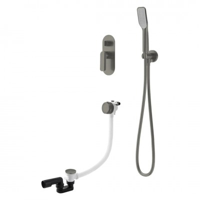 Vedo Aletta Grafite zestaw wannowy podtynkowy II grafit szczotkowany VBA5242/SG