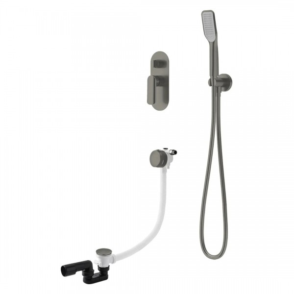 Vedo Aletta Grafite zestaw wannowy podtynkowy II grafit szczotkowany VBA5242/SG