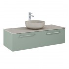 Elita Meble Look komoda wisząca 120 cm zielony mat RE081204021470