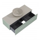 Elita Meble Look komoda wisząca 120 cm zielony mat RE081204021470