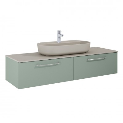 Elita Meble Look komoda wisząca 160 cm zielony mat RE081604021470