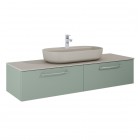 Elita Meble Look komoda wisząca 160 cm zielony mat RE081604021470