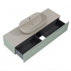 Elita Meble Look komoda wisząca 160 cm zielony mat RE081604021470