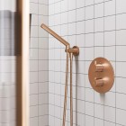 Omnires kolanko do słuchawki prysznicowej miedź szczotkowana T87CPB