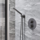 Omnires kolanko do słuchawki prysznicowej grafit T87GR