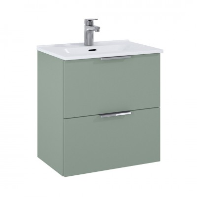 Elita Meble Street Plus zestaw łazienkowy 50 cm umywalka z szafką zielony mat RE020500101470