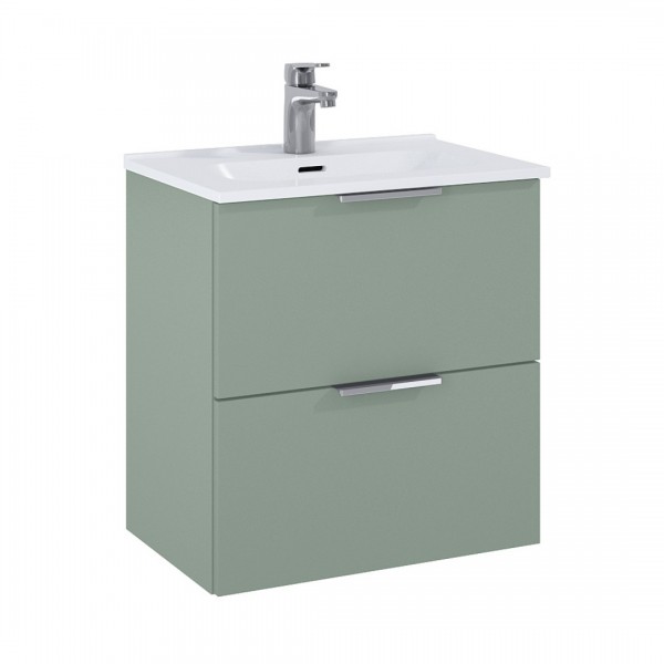 Elita Meble Street Plus zestaw łazienkowy 50 cm umywalka z szafką zielony mat RE020500101470