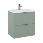 Elita Meble Street Plus zestaw łazienkowy 50 cm umywalka z szafką zielony mat RE020500101470
